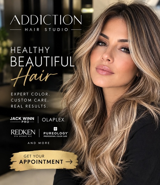 Addiction Hair Studio creates luxurious healthy hair transformations with expert color and personalized professional care.