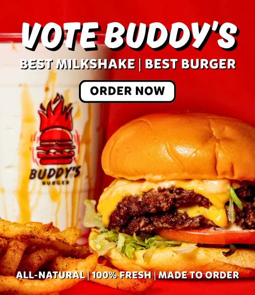 Enjoy handspun milkshakes and 100% fresh, all-natural smashburgers at Buddy's Burger in Round Rock!