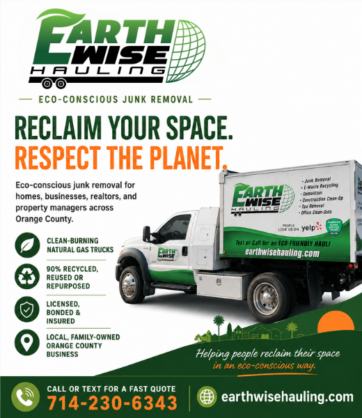 Choose EarthWise Hauling for Eco-Conscious Junk Removal